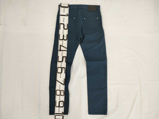 LOUIS VUITTON LOUIS VUITTON Men's Monogram Leather Patch LV Embroidered Pants Size 27