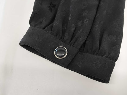 SAINT LAURENT PARIS Silk Black Dress with Tag