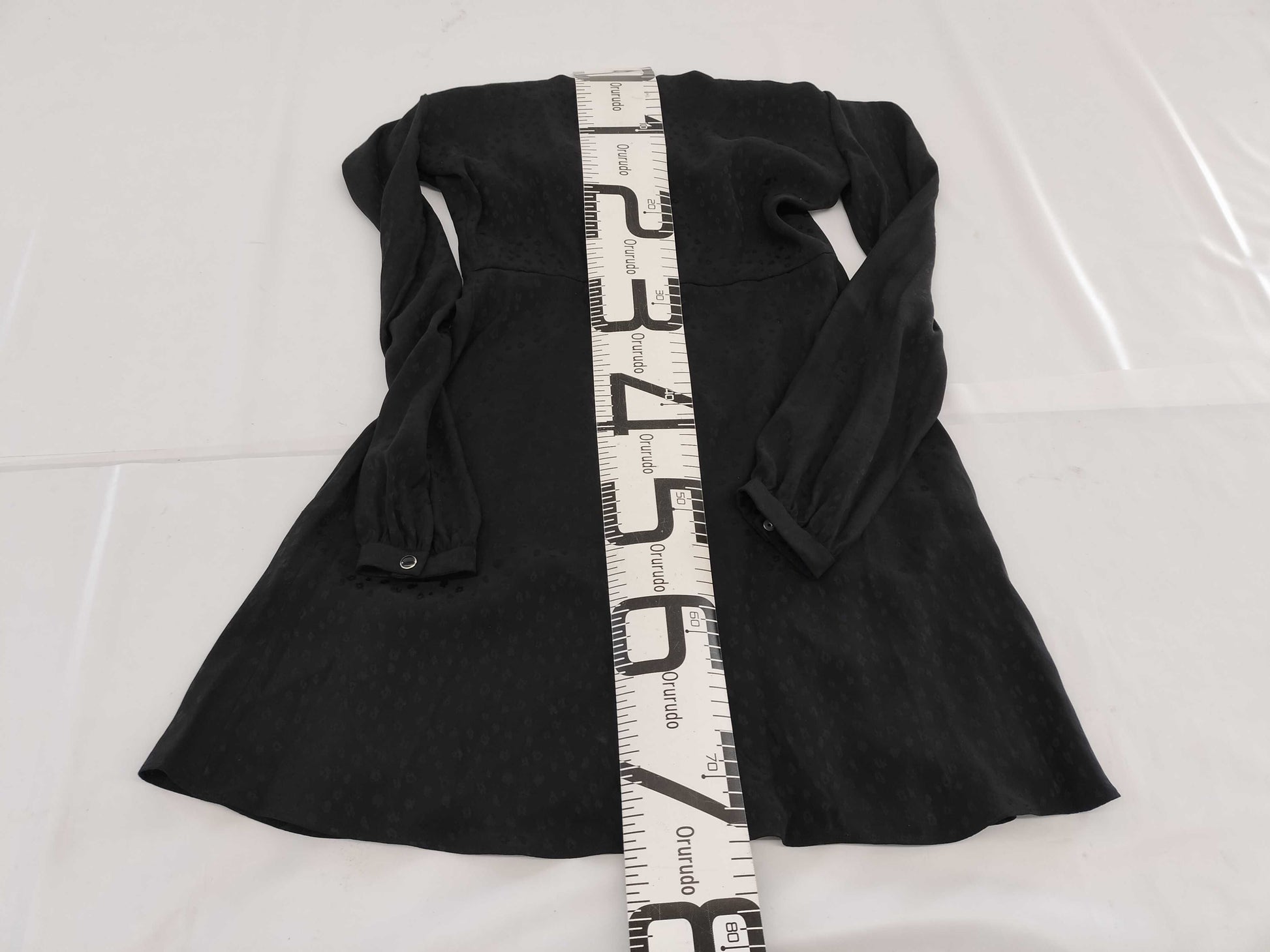 SAINT LAURENT PARIS Silk Black Dress with Tag