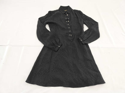 SAINT LAURENT PARIS Silk Black Dress with Tag