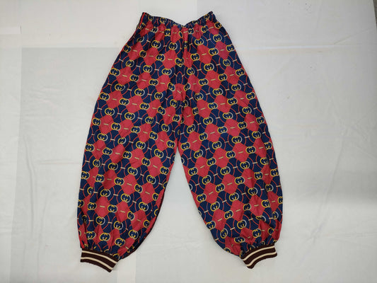 GUCCI GG pattern interlocking silk pants