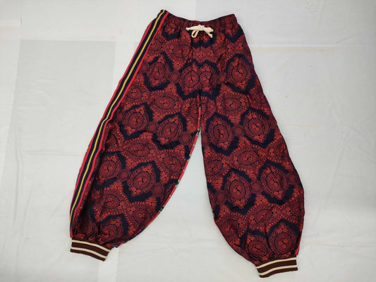 GUCCI GG pattern interlocking silk pants
