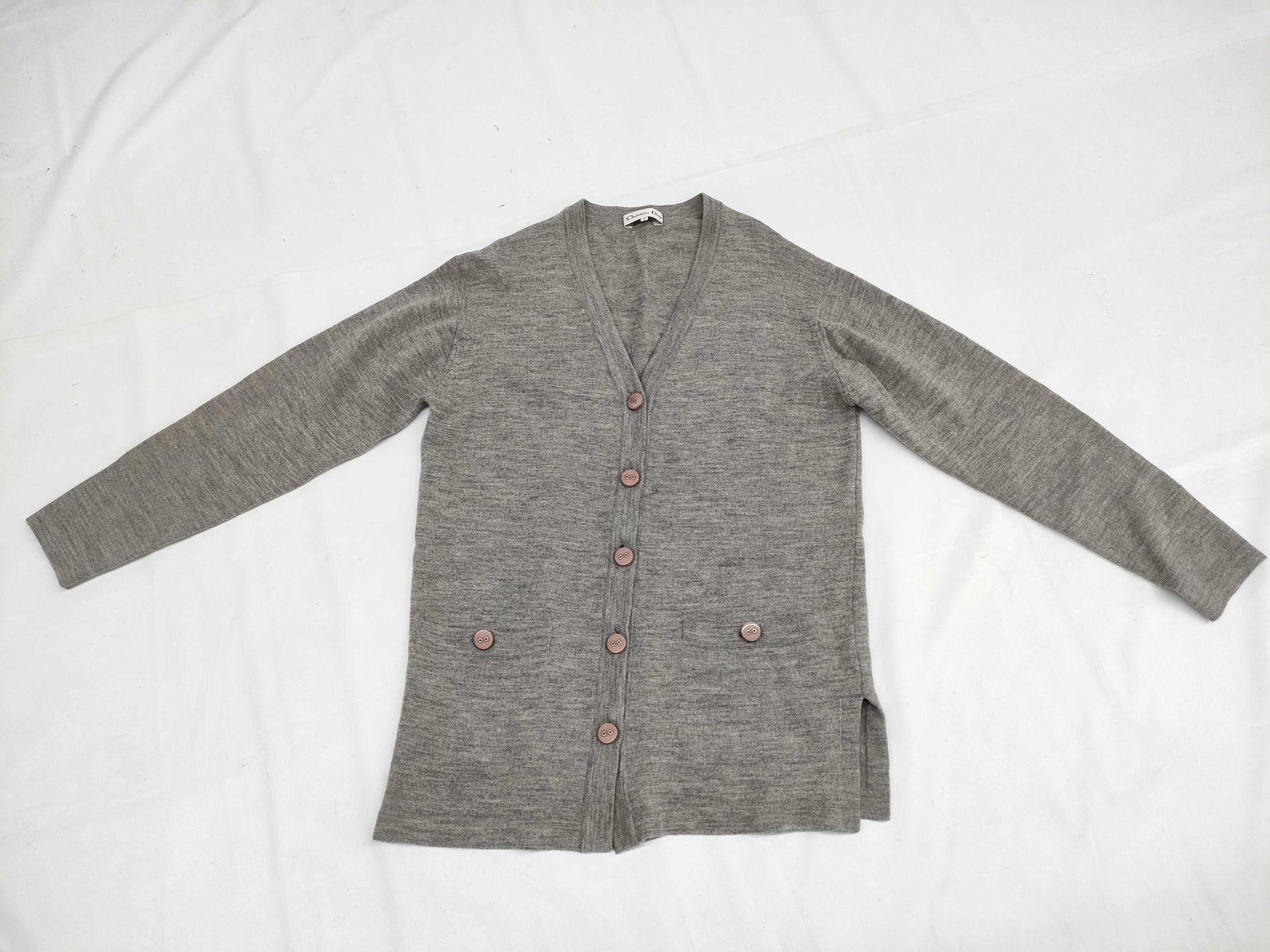 Christian Dior cardigan with logo buttons