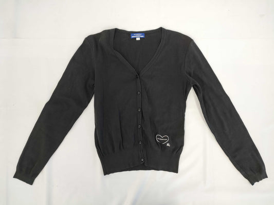 BURBERRY BLUE LABEL logo embroidered cardigan