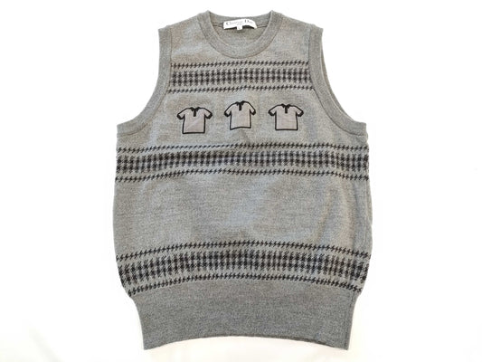 Christian Dior Knit Houndstooth Pattern Other Apparel Vest