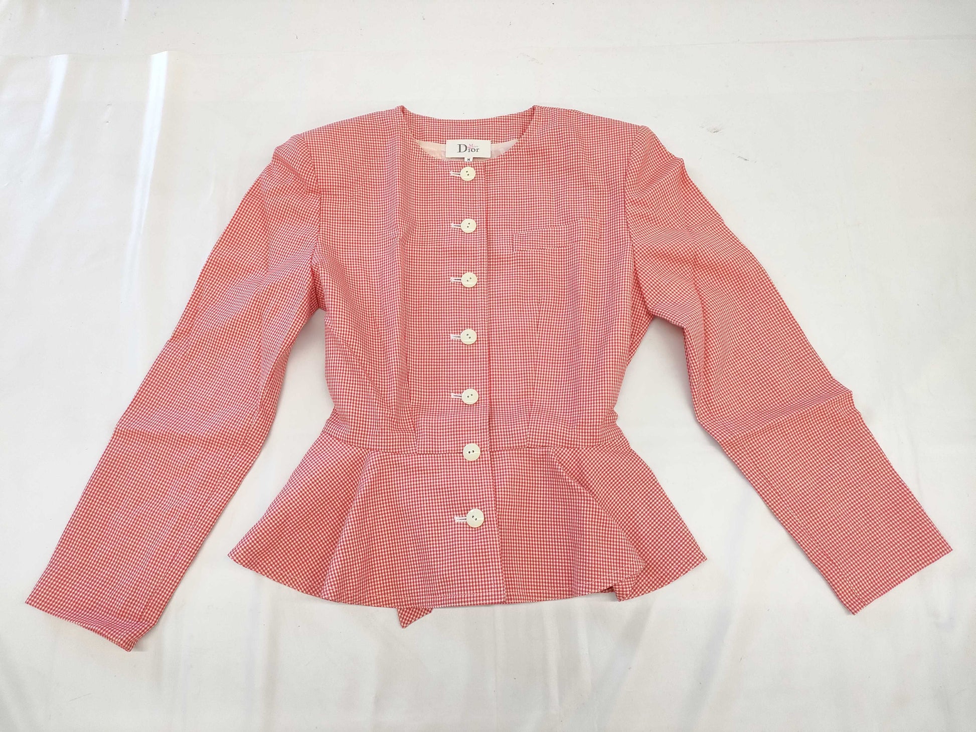 Christian Dior Bar Jacket Waist Gingham