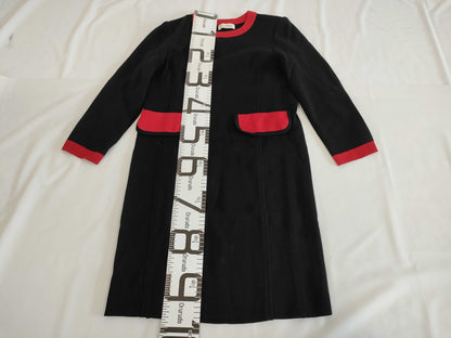 SAINT LAURENT Knit Dress, Black, Size M