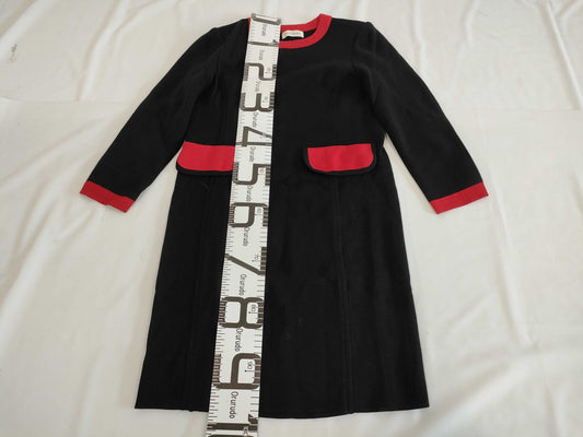 SAINT LAURENT Knit Dress, Black, Size M