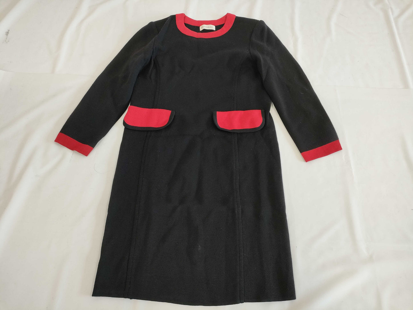 SAINT LAURENT Knit Dress, Black, Size M