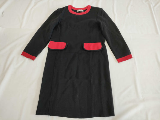 SAINT LAURENT Knit Dress, Black, Size M