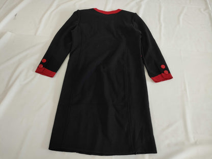 SAINT LAURENT Knit Dress, Black, Size M