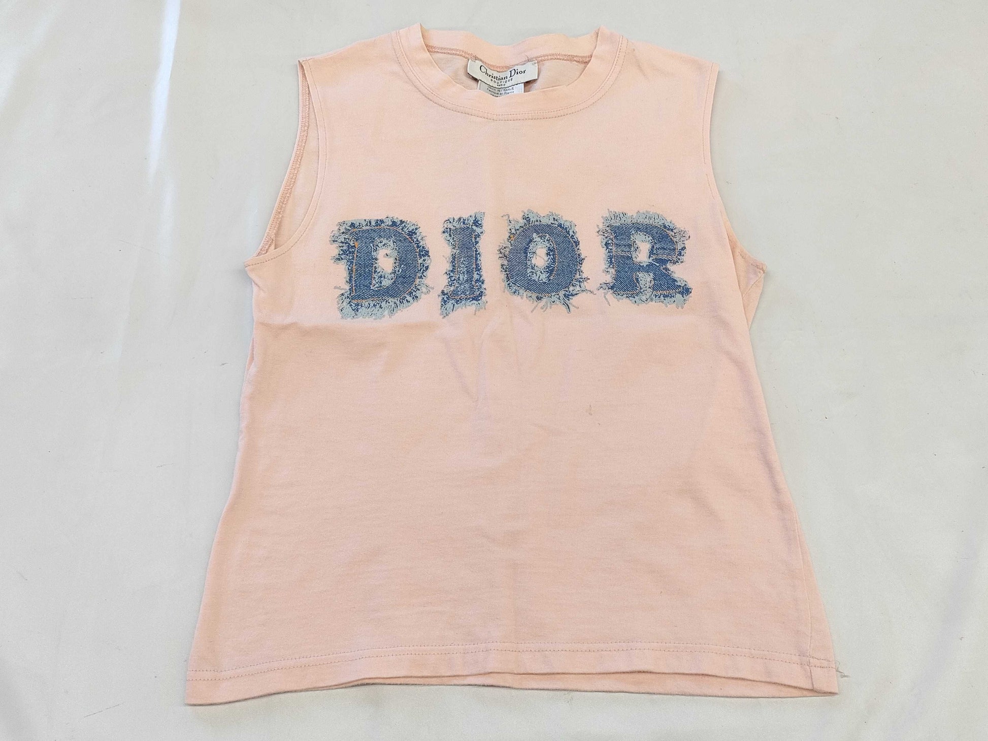 Christian Dior Galliano denim tank top Galliano period top
