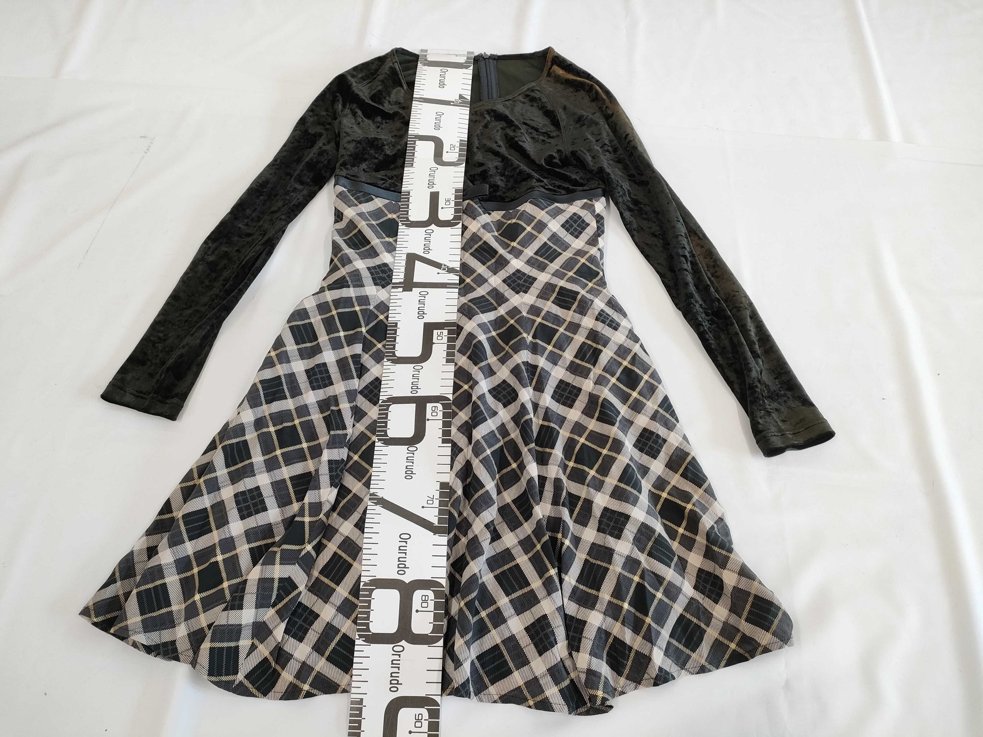Christian Dior Velvet Check Dress