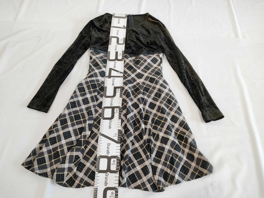 Christian Dior Velvet Check Dress