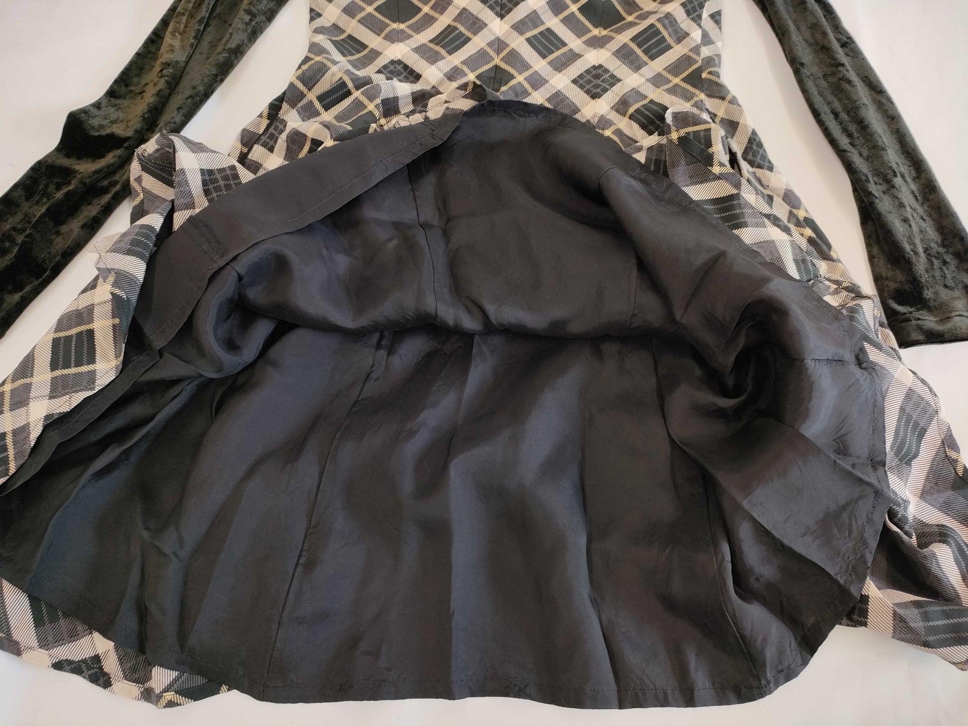Christian Dior Velvet Check Dress