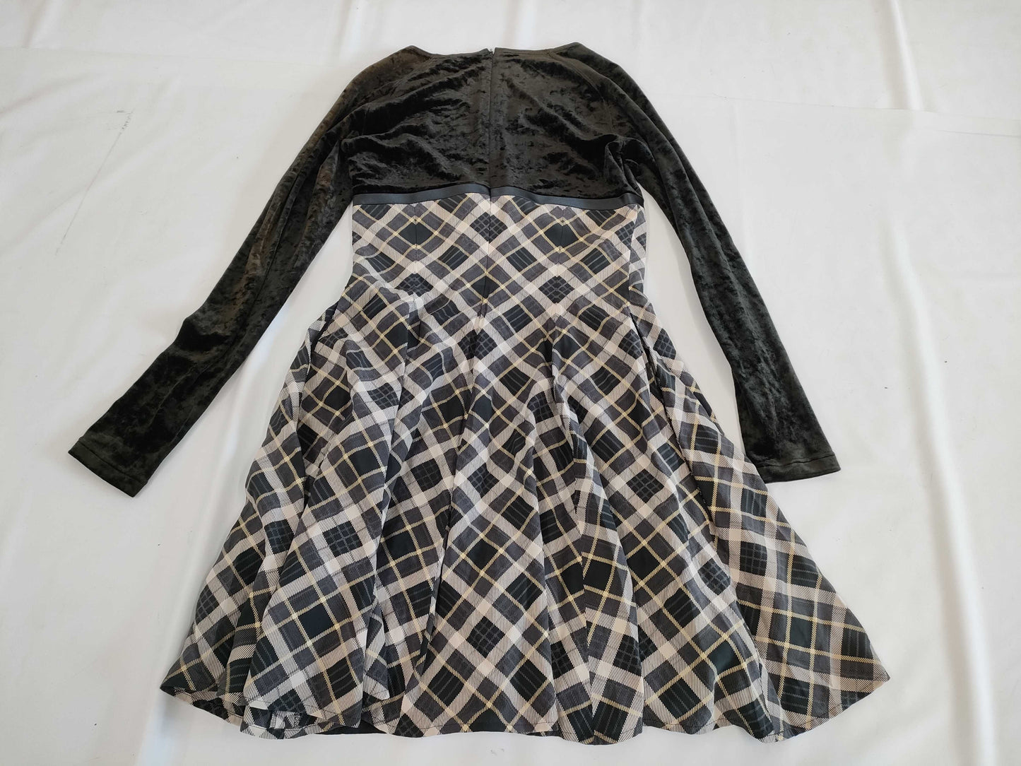 Christian Dior Velvet Check Dress