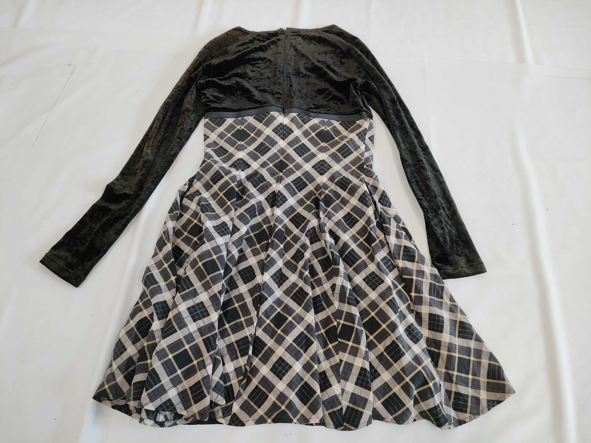 Christian Dior Velvet Check Dress
