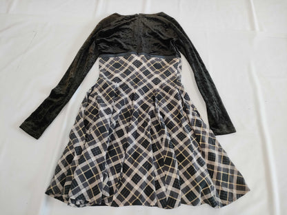 Christian Dior Velvet Check Dress