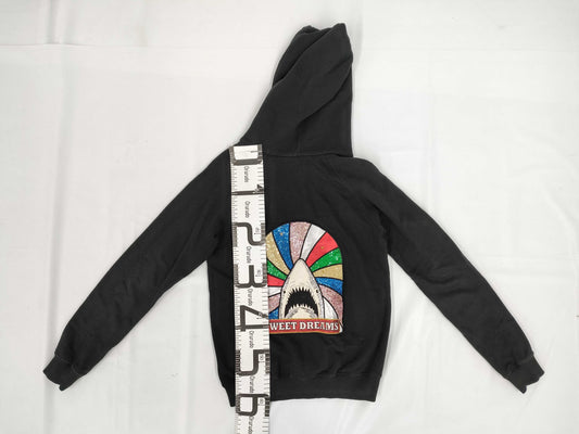 SAINT LAURENT SAINT LAURENT PARIS Shark Jewel Hoodie Zip-Up Black Size XS Top