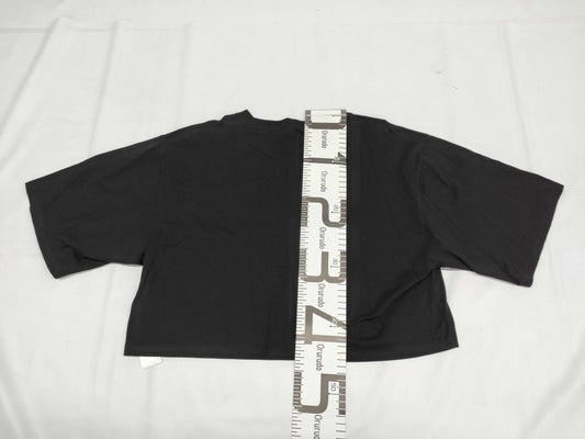 CELINE Triomphe T-shirt, black, cropped, like new