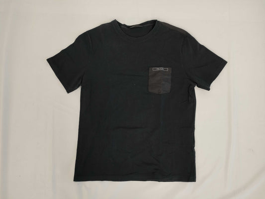 PRADA Nylon Logo T-Shirt Black