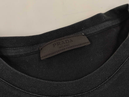 PRADA Nylon Logo T-Shirt Black