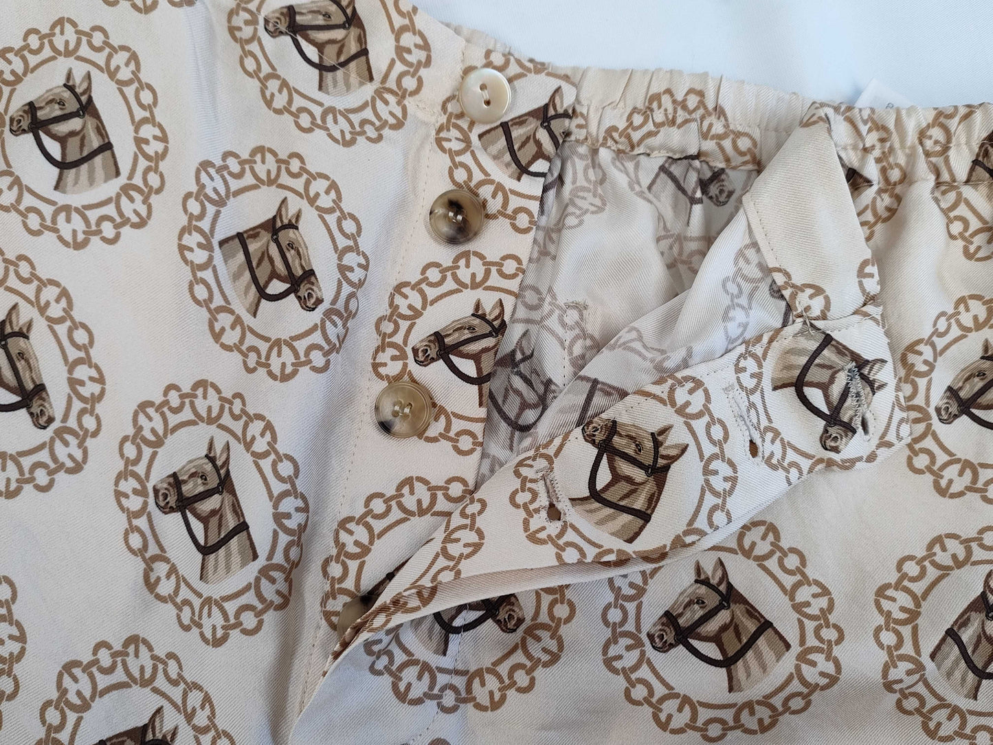 GUCCI Horse Pants Silk Men's