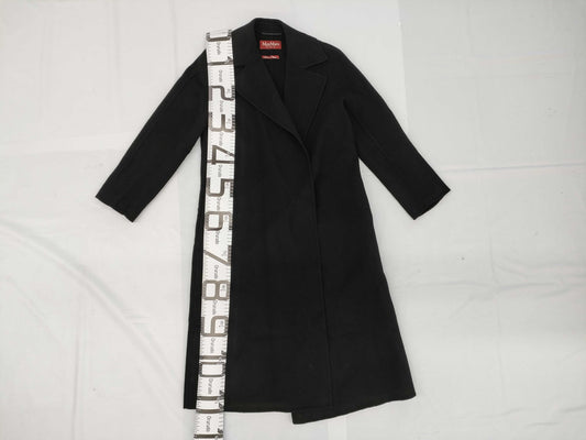 MaxMara CUCITO A MANO Double-Face Belted Coat, Size 40