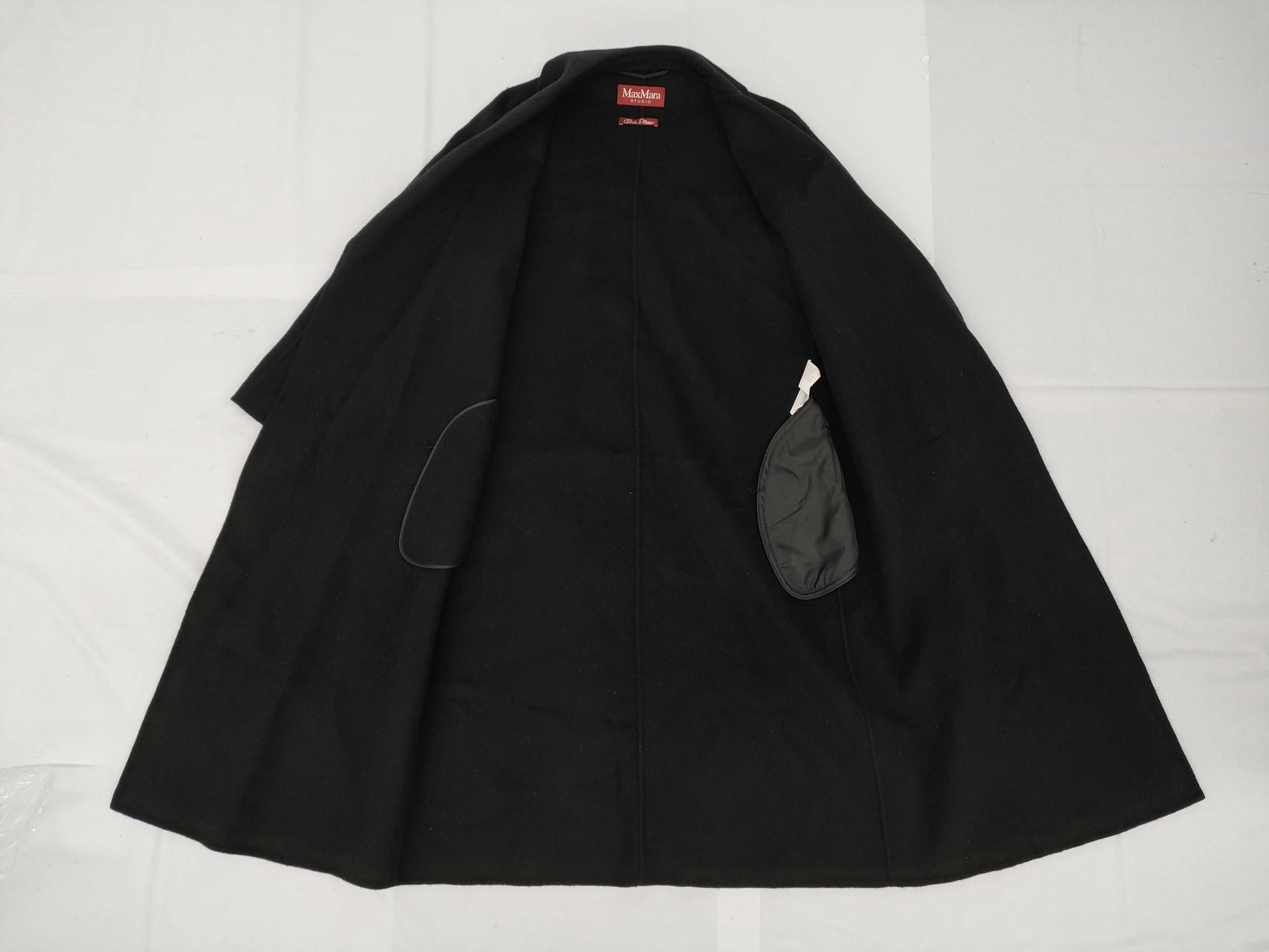 MaxMara CUCITO A MANO Double-Face Belted Coat, Size 40