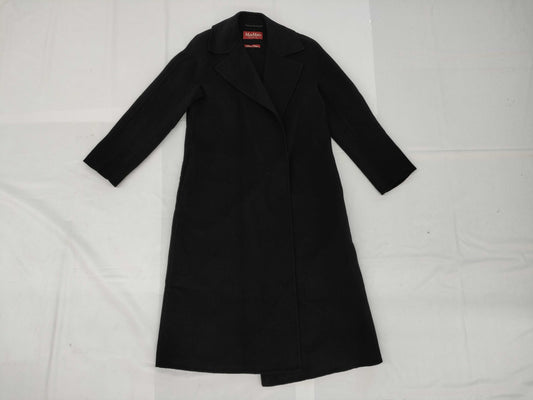MaxMara CUCITO A MANO Double-Face Belted Coat, Size 40