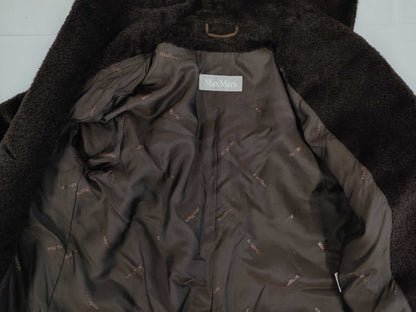 MaxMara Shaggy Hooded Alpaca Coat Size 40 Coat
