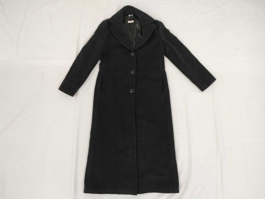 MaxMara MAX&Co. Angora Maxi Coat, Black, Size 38