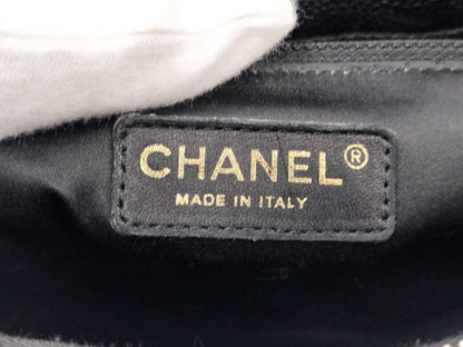 CHANEL Caviar Skin Coco Mark GST Shoulder Tote Bag