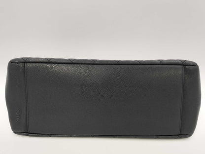 CHANEL Caviar Skin Coco Mark GST Shoulder Tote Bag