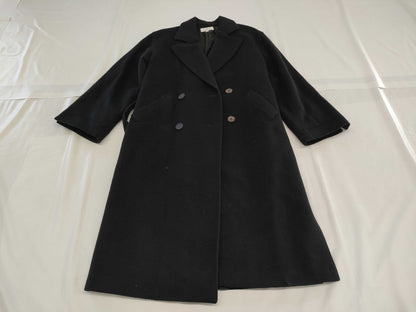 VALENTINO Double Belted Long Coat, Size 42