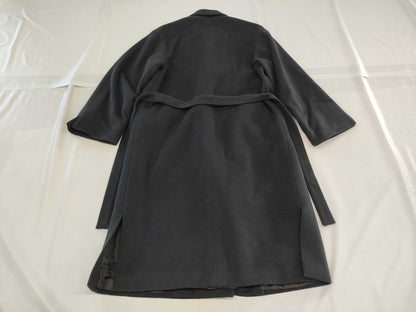 VALENTINO Double Belted Long Coat, Size 42