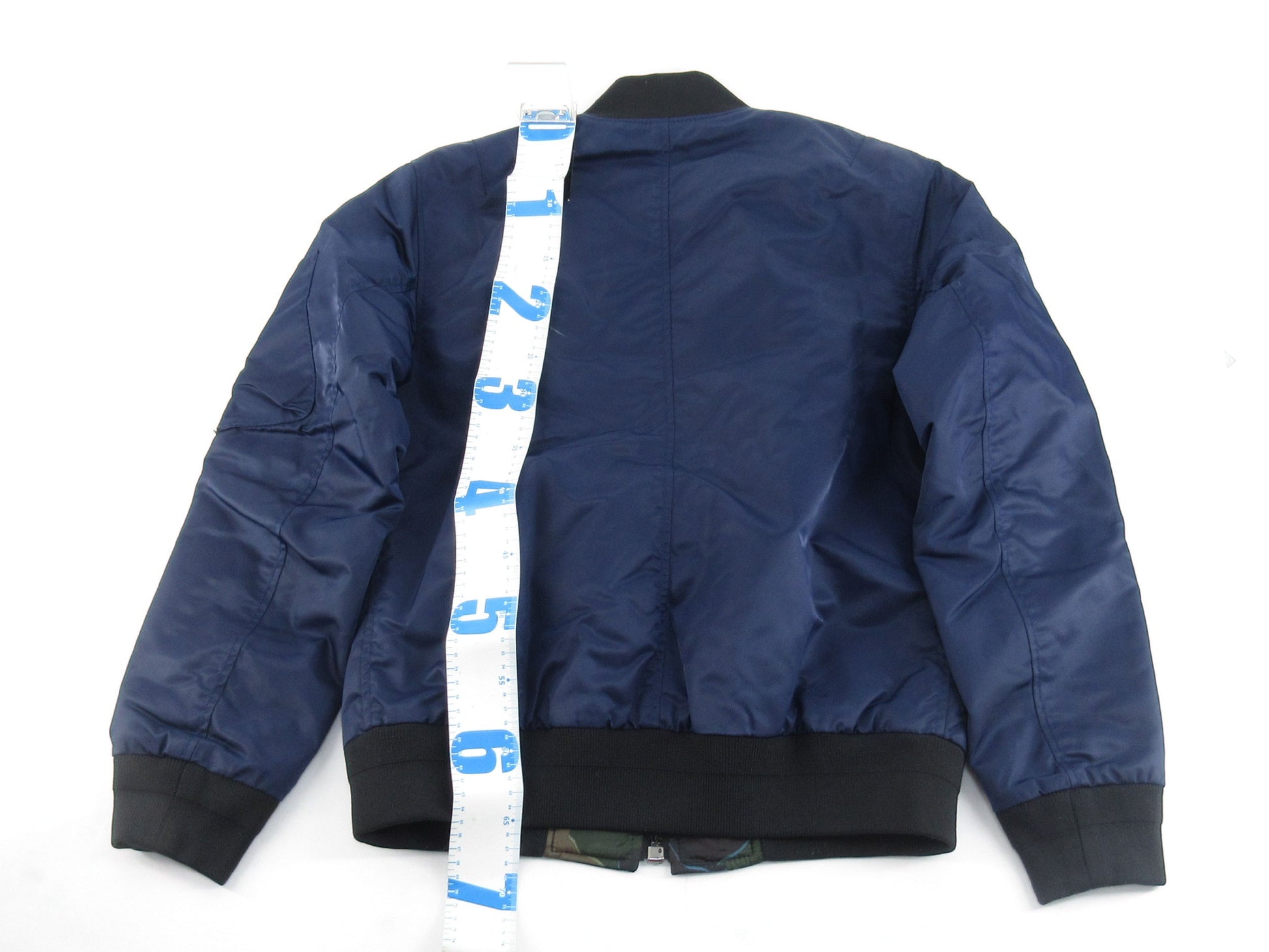 COACH COACH Camouflage MA-1 Blouson Navy Jacket