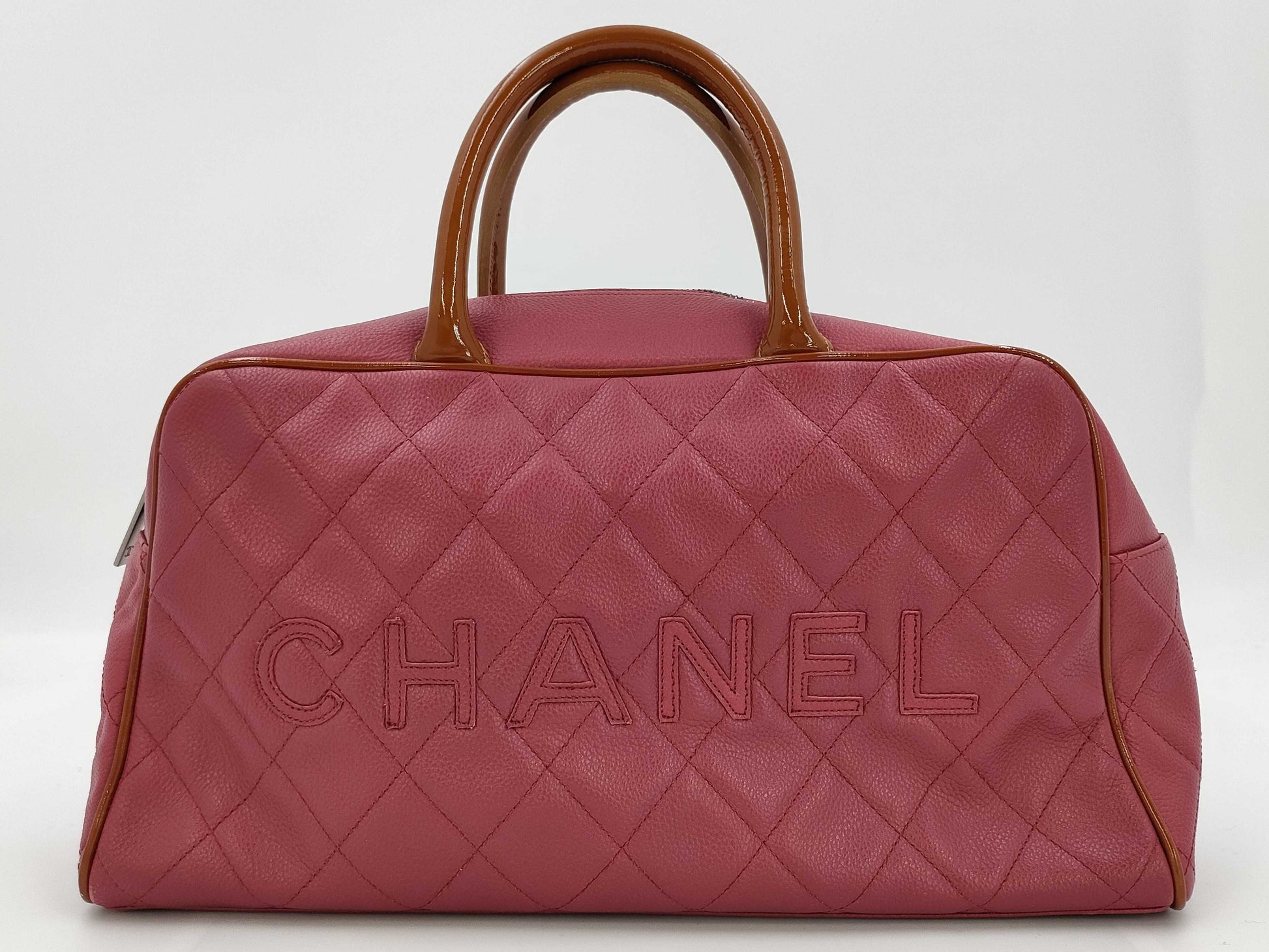 CHANEL Caviar Skin Boston Bag
