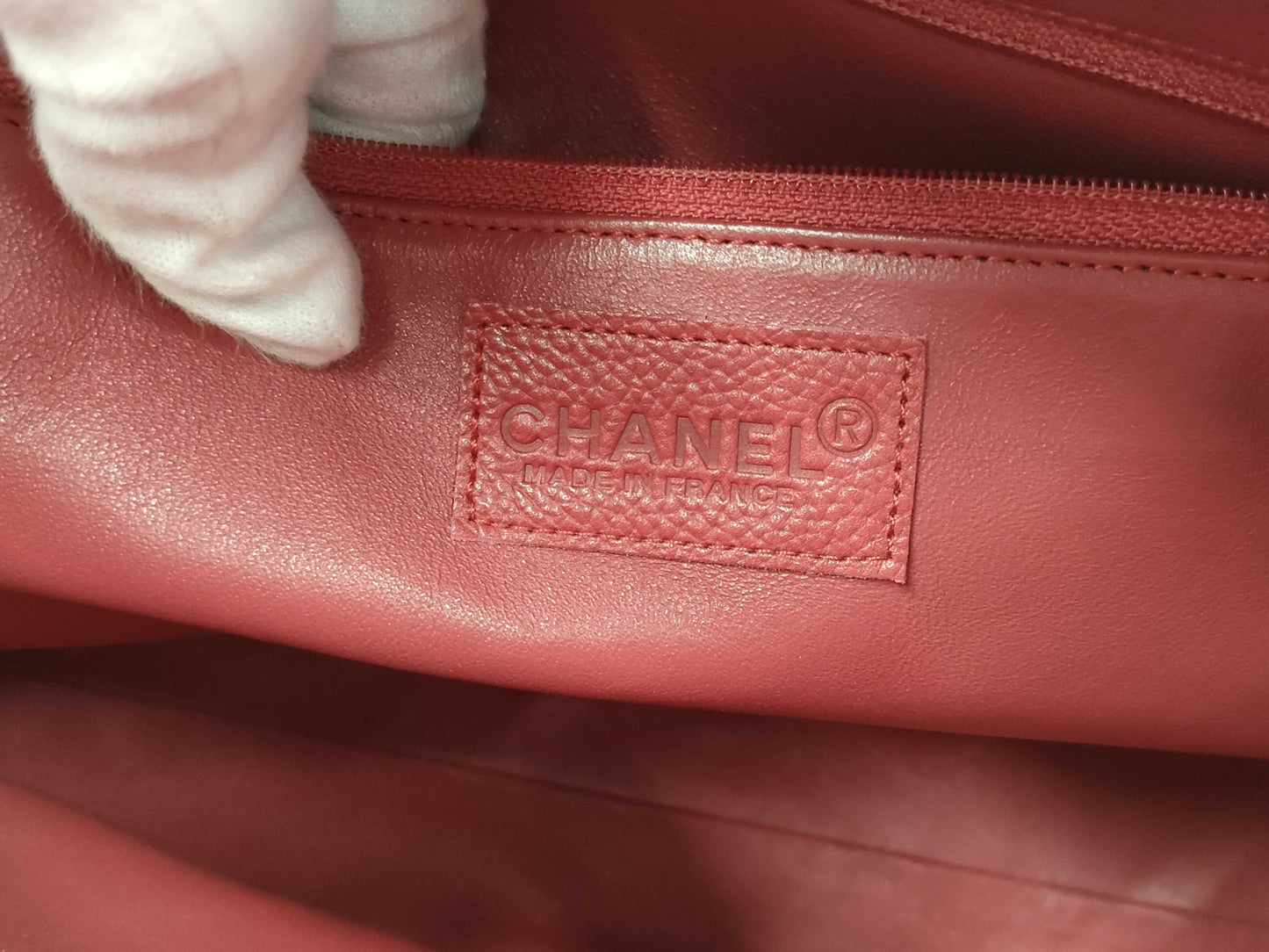 CHANEL Caviar Skin Boston Bag