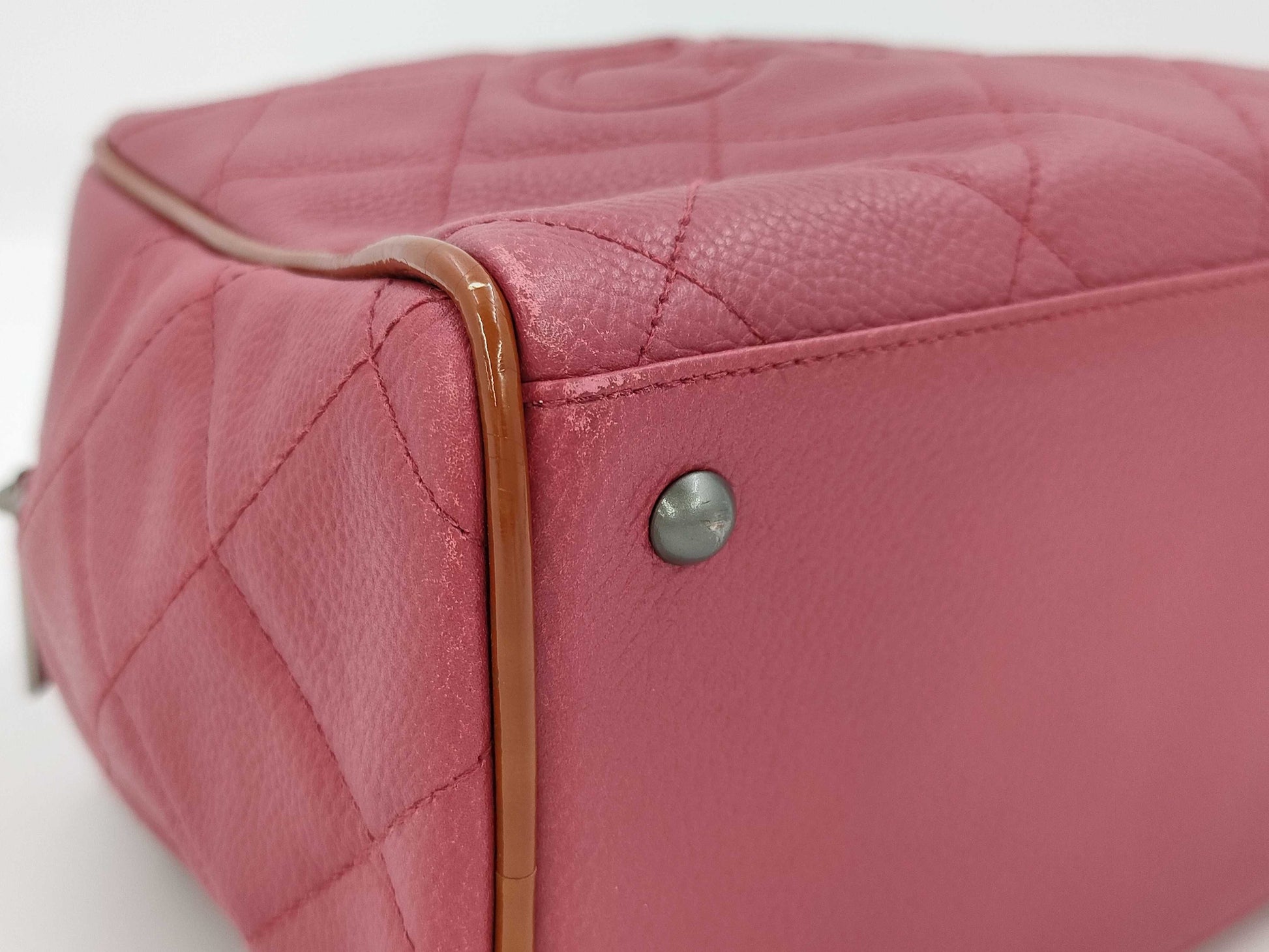 CHANEL Caviar Skin Boston Bag