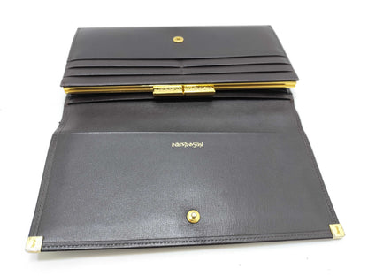 Yves Saint Laurent YSL Leather Long Wallet