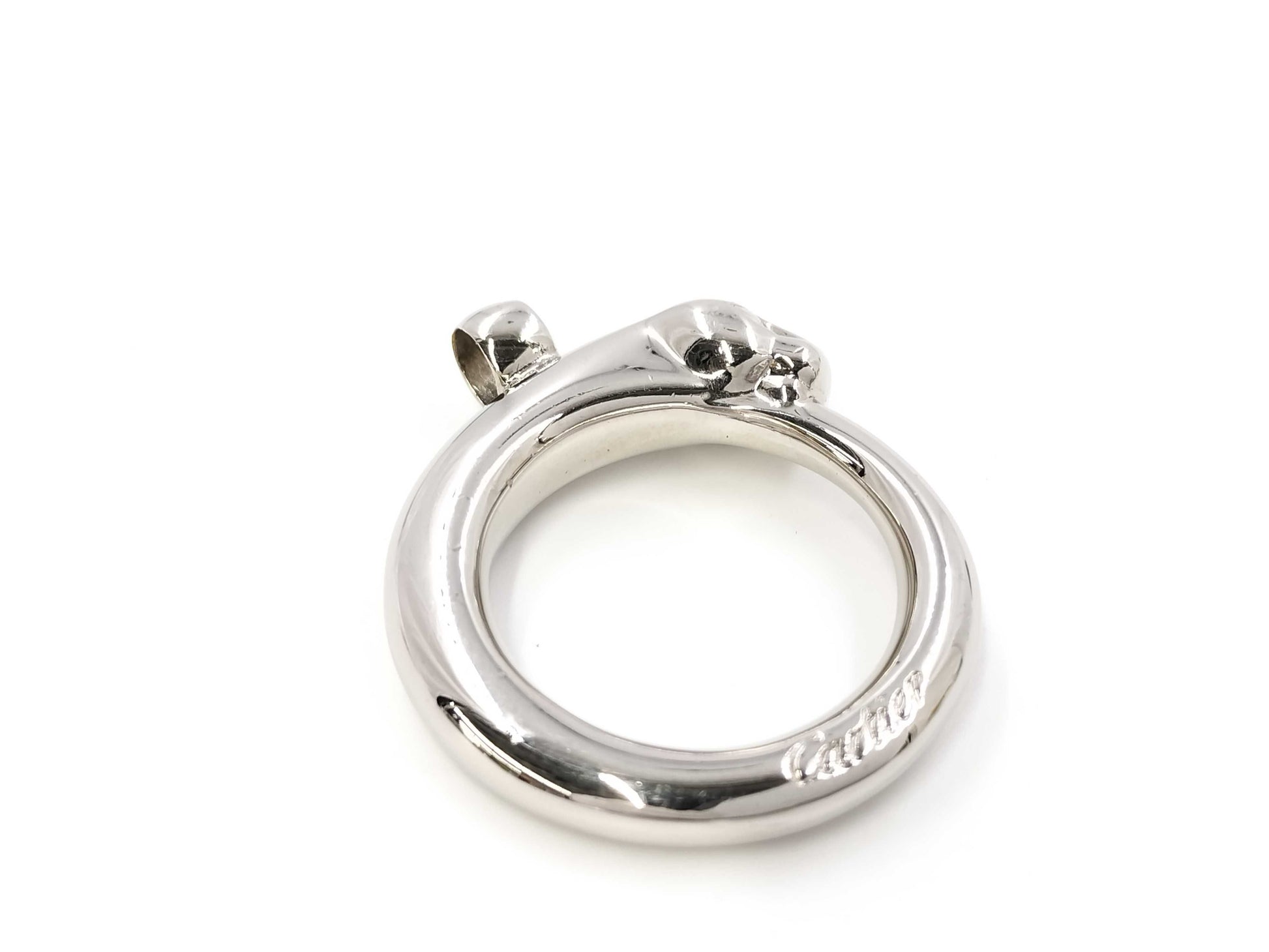 Cartier Silver Panthere Necklace Top Silver Pendant Top