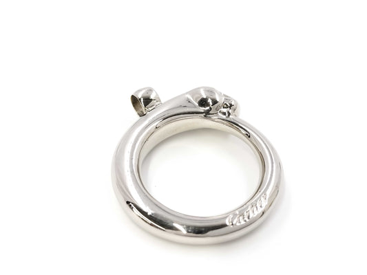Cartier Silver Panthere Necklace Top Silver Pendant Top