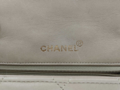 CHANEL Diana Flap Chain Bag, Beige, 23cm, Lambskin, Strap Thread, No Seal, Warranty Card Included, 2046331, Shoulder Bag