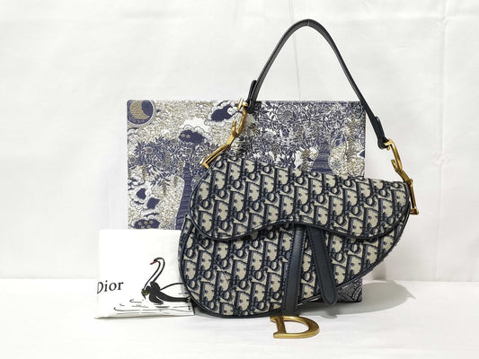 Dior Bag Dior Saddle Bag Navy Box Bag Shoulder Bag