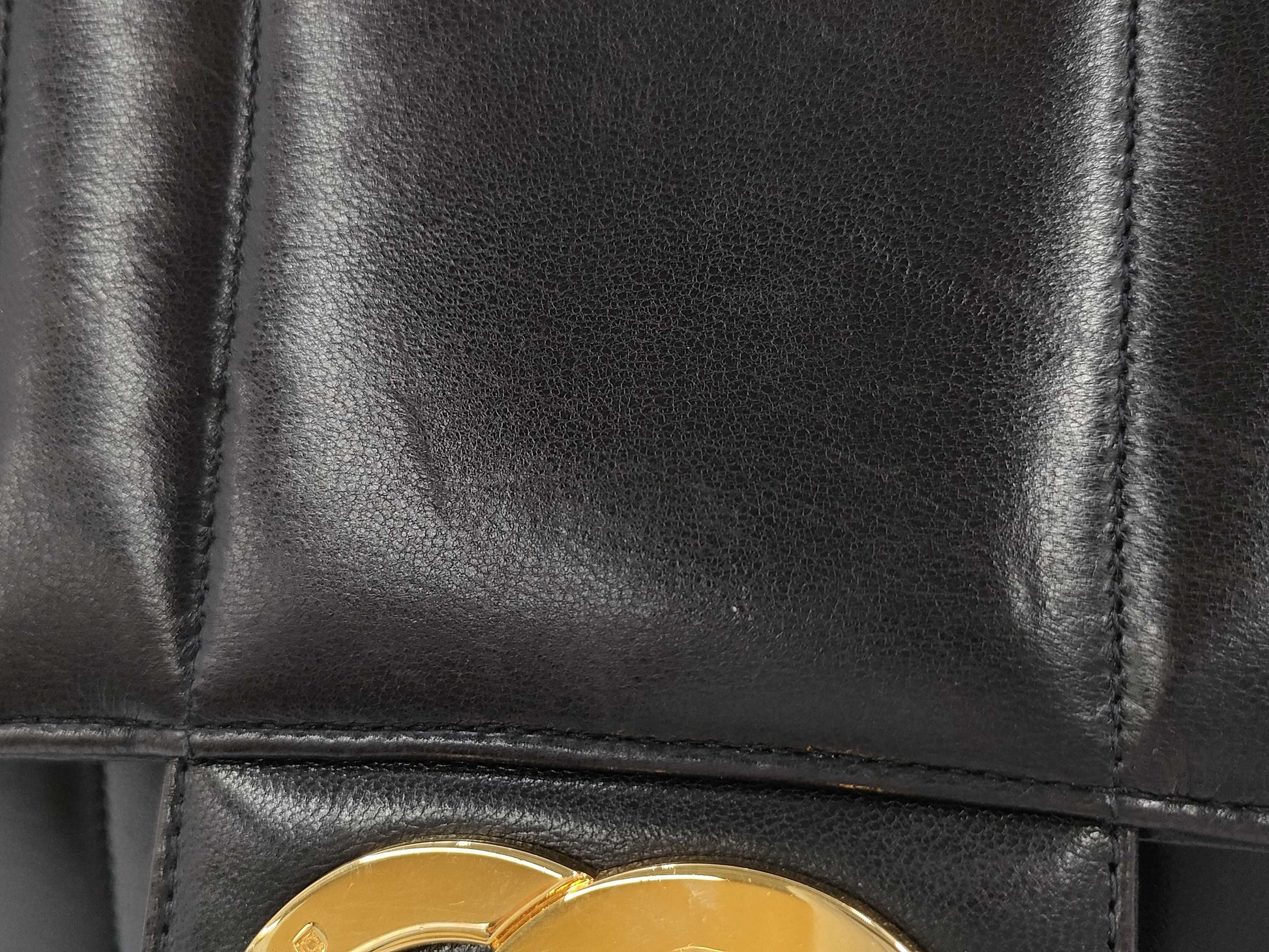 CHANEL Mademoiselle Lambskin Black Shoulder Bag