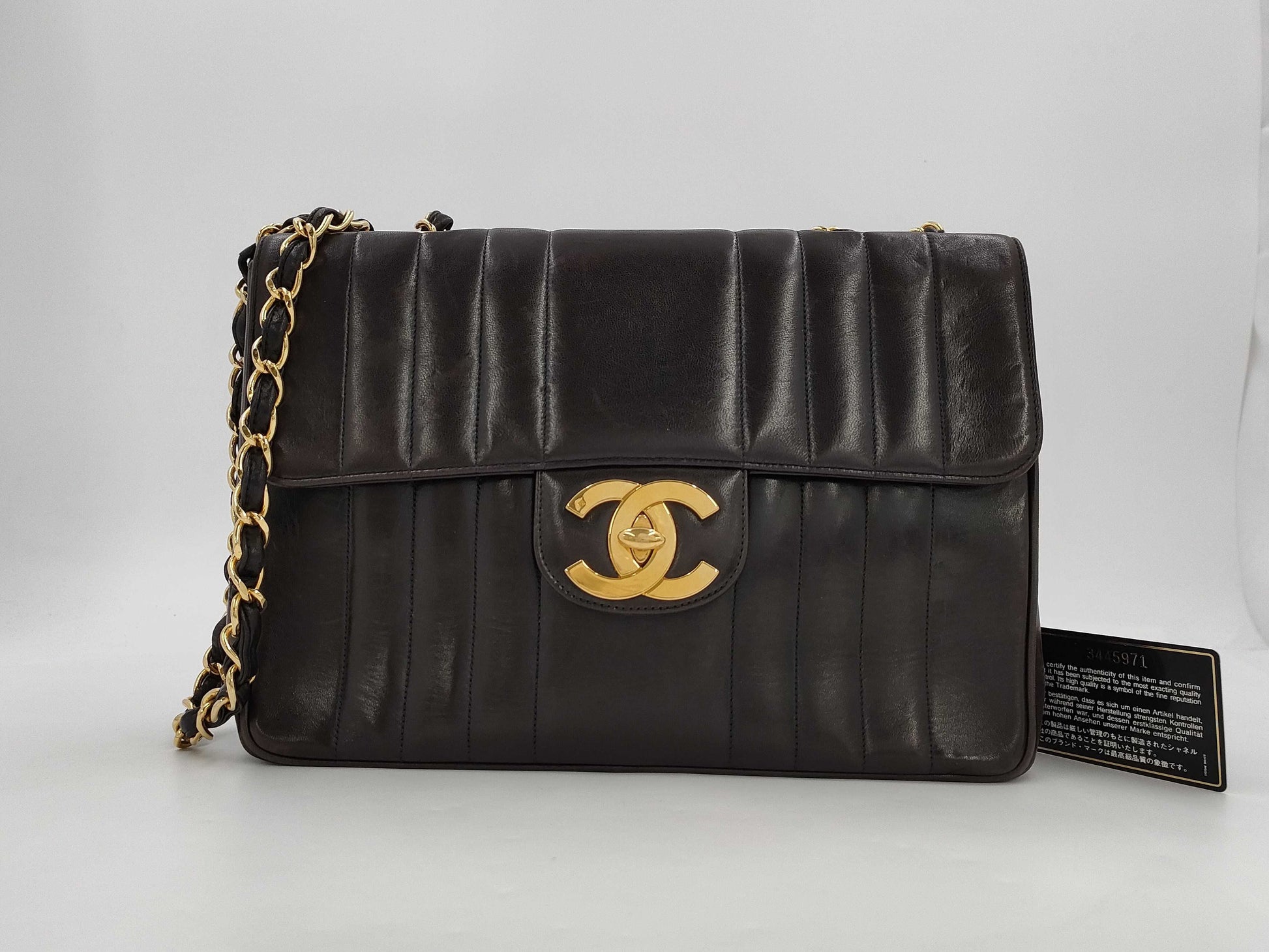 CHANEL Mademoiselle Lambskin Black Shoulder Bag