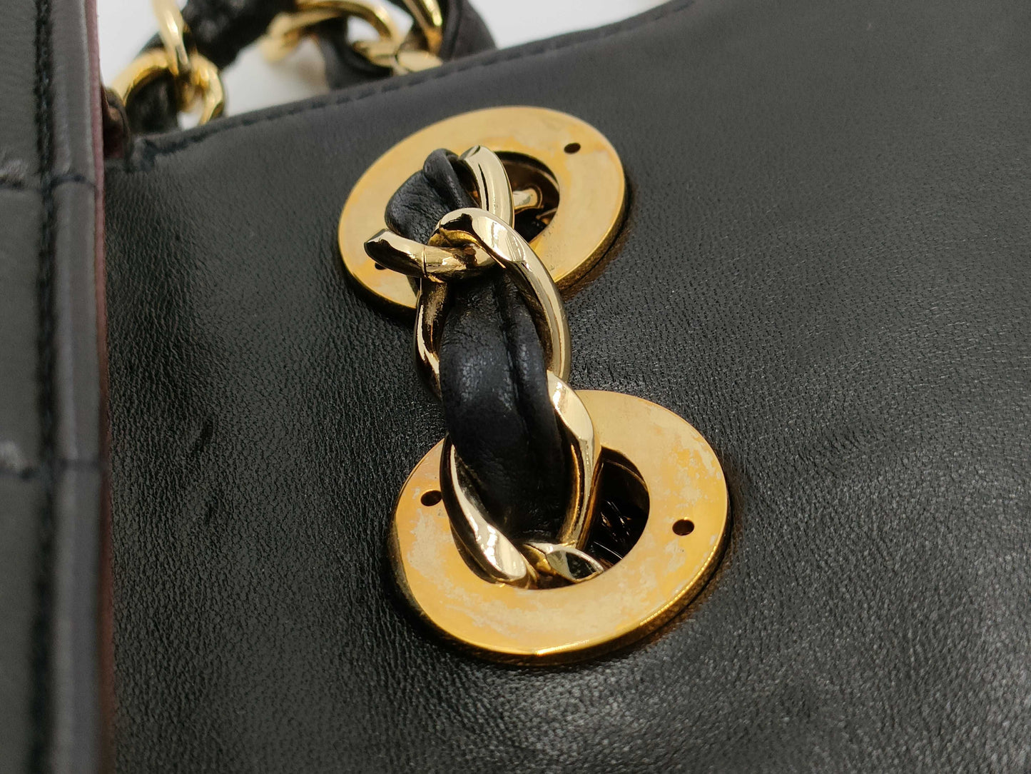 CHANEL Mademoiselle Lambskin Black Shoulder Bag