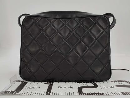 CHANEL Shoulder Bag, Lambskin, Black with Fringe, 3472238