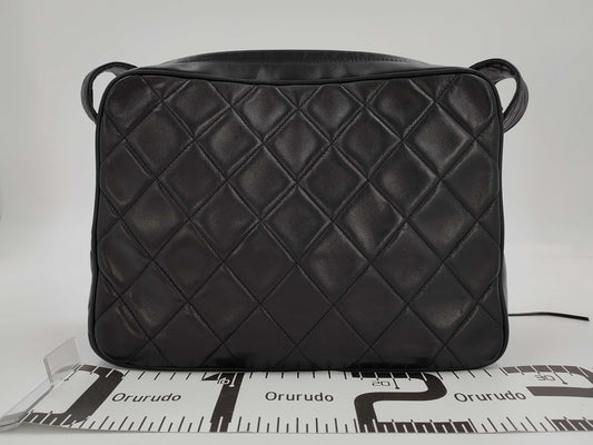 CHANEL Shoulder Bag, Lambskin, Black with Fringe, 3472238